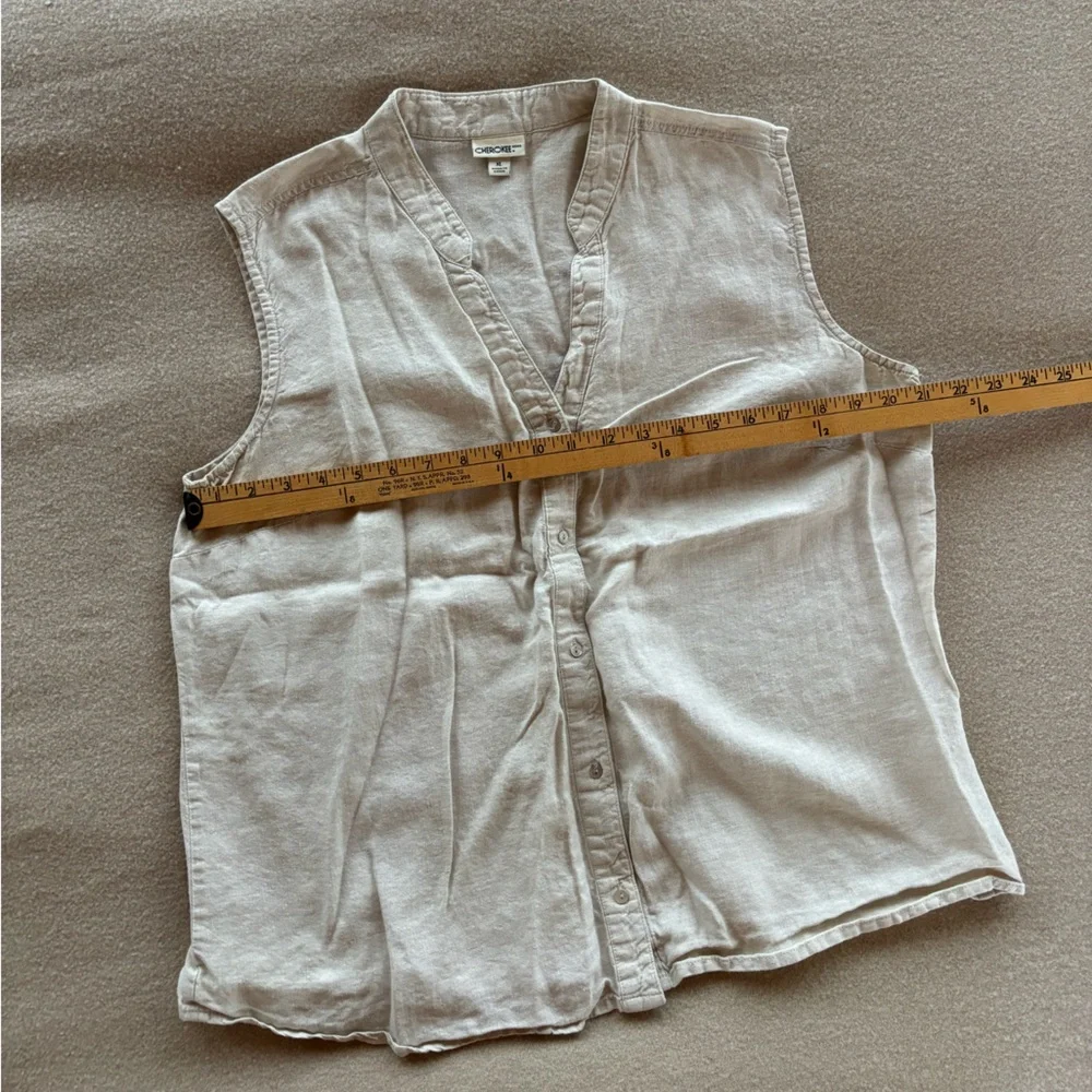 Vintage 90’s Linen Top - Picture 5 of 6
